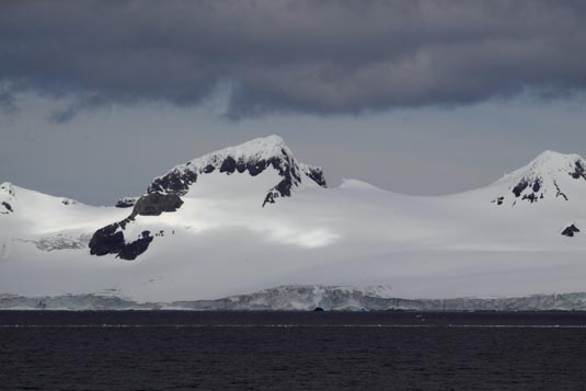 After the Crossing of the Drake Passage, towards Halfmoon Island, Antarctica
