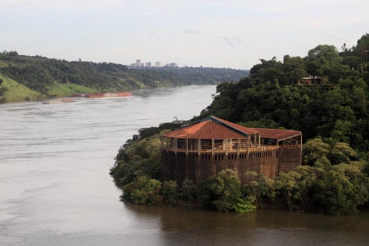 Iguazu River, Brazil in Front, & Paraguay on the left, Amerian Iguazu Hotel, Iguazu, Argentina