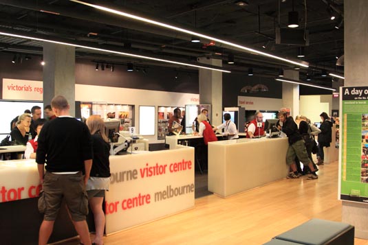 Melbourne Visitor Centre, Fed Square, Melbourne, Australia