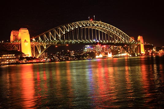Harbour Bridge Night, Sydney, Australia
