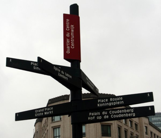 Sign Post, Brussels