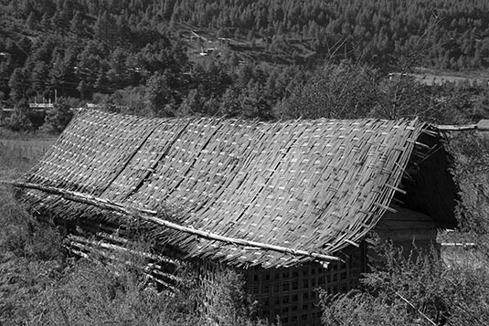 A Hut, Jakar, Bumthang Valley, Bumthang, Bhutan