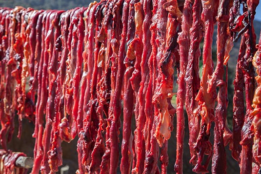 Beef for Drying, From Punakha to Bumthang, Bhutan