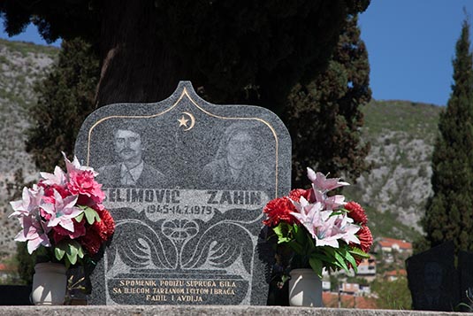 A Tombstone, Mostar, Bosnia & Herzegovina