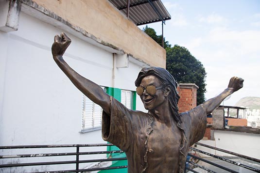 Michael Jackson Square, Santa Marta Favela, Rio de Janeiro, Brazil