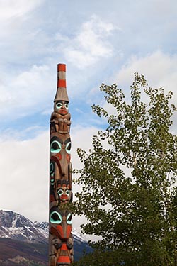 Two Brothers Totem Pole, Jasper, Canada