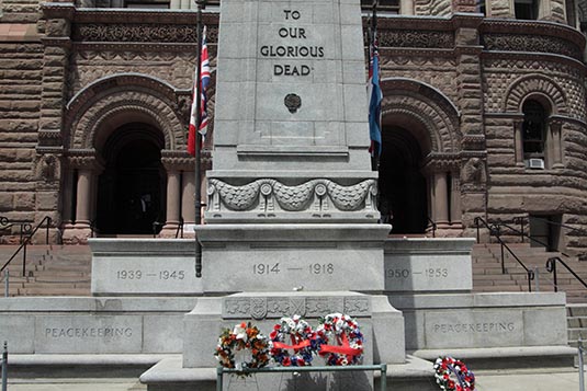 Memorial, Old Town Hall, Toronto, Canada