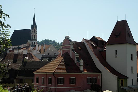 Part of Fortification on the Right, Cesky Krumlov, Czech Republic