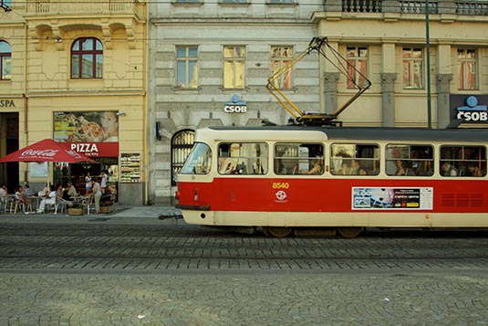 A Tram, Prague, Czech Republic
