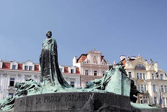Jan Hus Monument, Old Town Square, Prague, Czech Republic