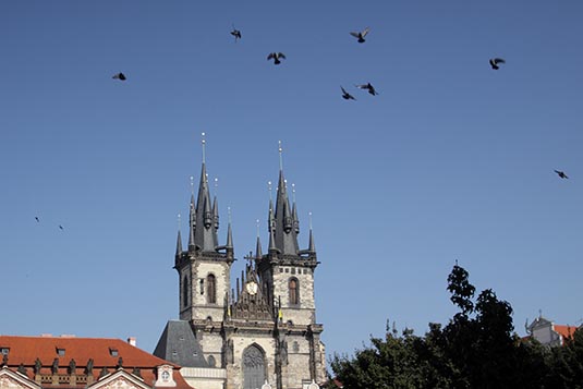 The Church of Our Lady before Tyn, Old Town Square, Prague, Czech Republic