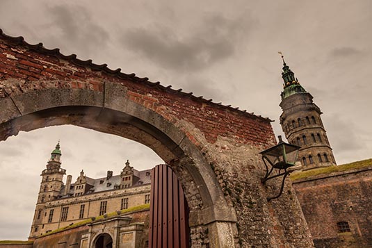 Gate, Kronborg Castle, Helsingor, Denmark