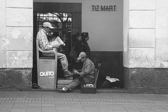 Shoeshine, Quito, Ecuador