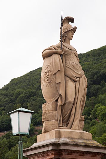 A Statue, Old Bridge, Heidelberg, Germany