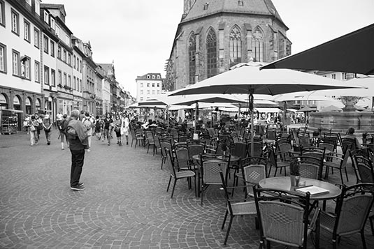 Marktplatz, Hauptstrasse, Altstadt, Heidelberg, Germany