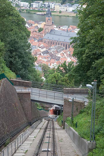 View from Funicular, Heidelberg, Germany