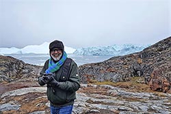 Prakash Bang at Ilulissat, Greenland