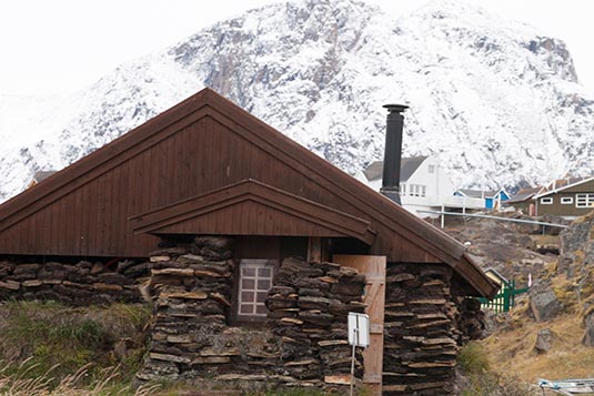 Traditional Peat House, Sisimiut, Greenland