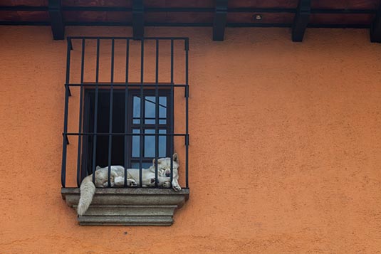A House facade, San Miguel Escobar, Near Antigua, Guatemala