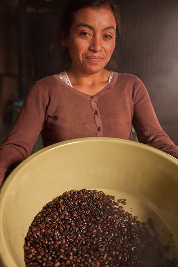 Daughter of Daniel Gonzalez Vasquez, Coffee Farmer, San Miguel Escobar, Near Antigua, Guatemala