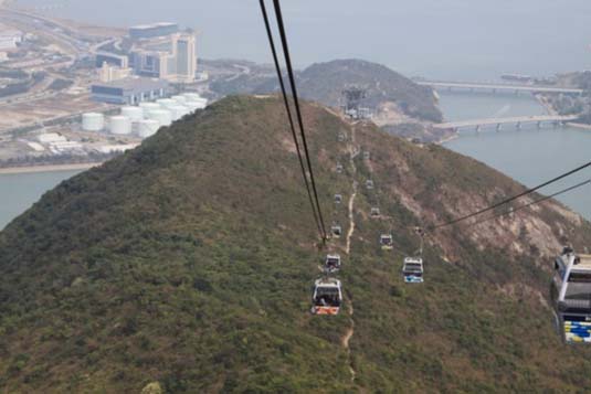 5.7 km cable car ride, Lantau Island, Hong Kong