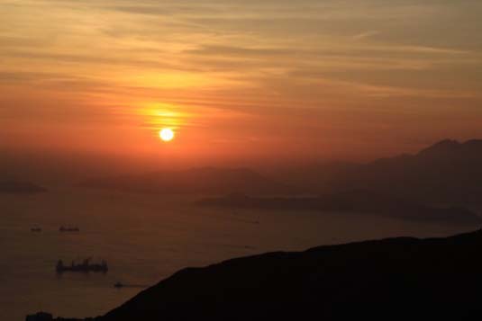 Sunset, South China Sea, Hong Kong