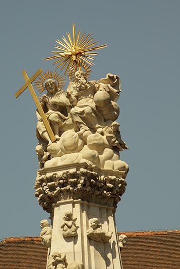 Statue, Matthias Church, Castle District, Budapest, Hungary