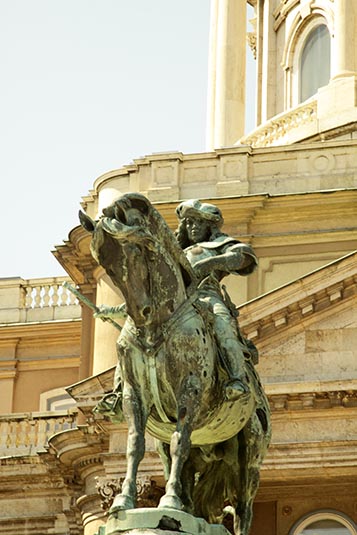 Statue of Prince Eugene of Savoy, Buda Castle, Budapest, Hungary