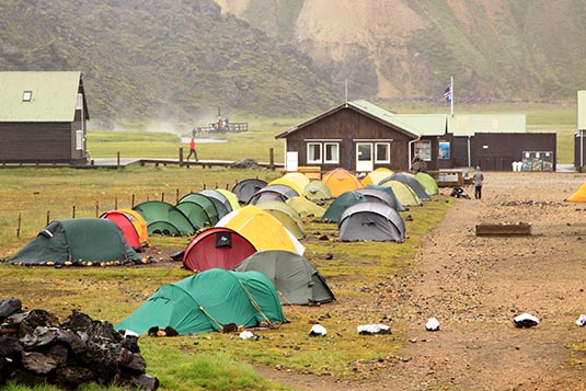 Campsite, Landmannalaugar, Iceland