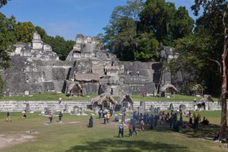 Central Acropolis, Grand Square, Tikal, Guatemala