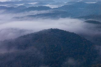 From flight towards Tikal, Guatemala