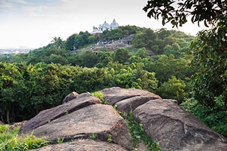 Khandagiri Caves, View from Udayagiri Caves, Bhubaneshwar, Odisha, India