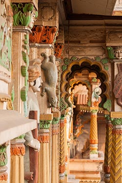 Pillars, Swaminarayan Temple, Ahmedabad, Gujarat, India