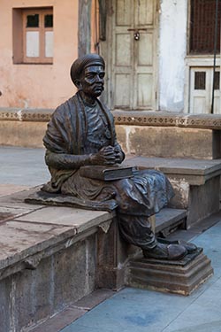 Poet Dalpatram Statue, Ahmedabad, Gujarat, India