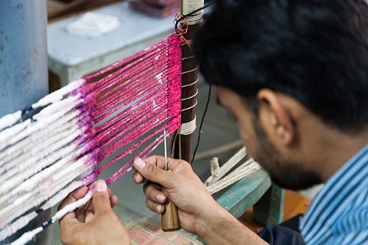 Patola Saree Weaving, Patan, Gujarat, India