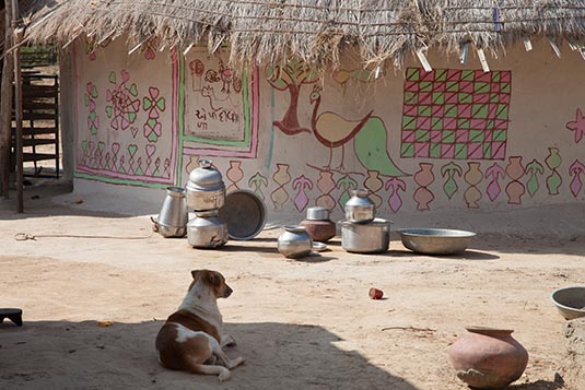 Courtyard, Ludiya Village, Gujarat, India