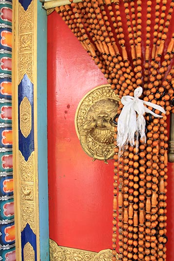 A Door, Namdroling Monastery, Bylakuppe, Karnataka
