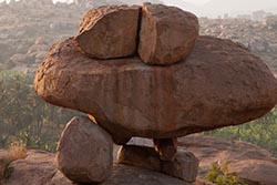 Rock Formation, Malyavanta Raghunatha Temple, Hampi, Karnataka, India