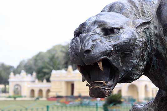 Bronze Leopard, Mysore Palace, Mysore, Karnataka