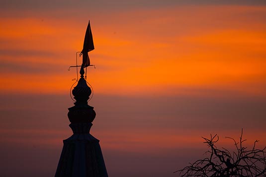 Temple at Sunrise, Kumbhargaon (Bhigwan), Maharashtra, India