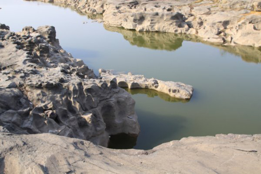 Rock Formations, Ghod River, Nighoj, Pune District
