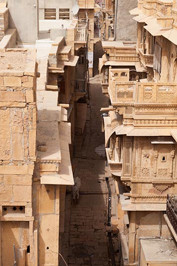 A Lane, Nathmal Ki Haveli, Jaisalmer, Rajasthan, India