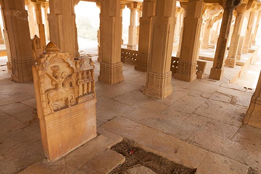 Cenotaphs, Bada Bagh, Jaisalmer, Rajasthan, India