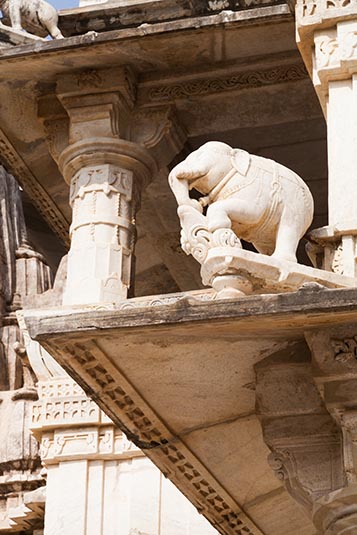 Facade, Ranakpur Jain Temple, Ranakpur, India