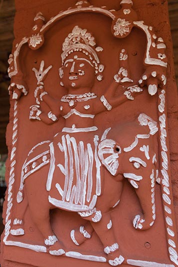 Terracotta Artwork, Maharani Bagh, Ranakpur, India