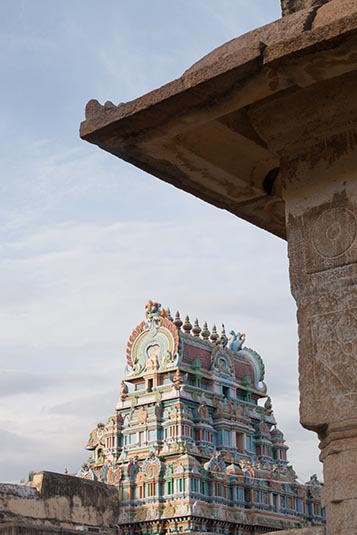 Gopuram, Sri Ranganathaswamy Temple, Srirangam, Tiruchirapalli, India