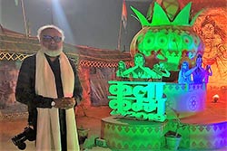 Prakash Bang at Prayagraj during Kumbh Mela 2019