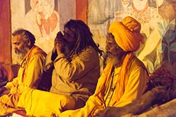 Sadhus, Prayag Ghat, Varanasi, India