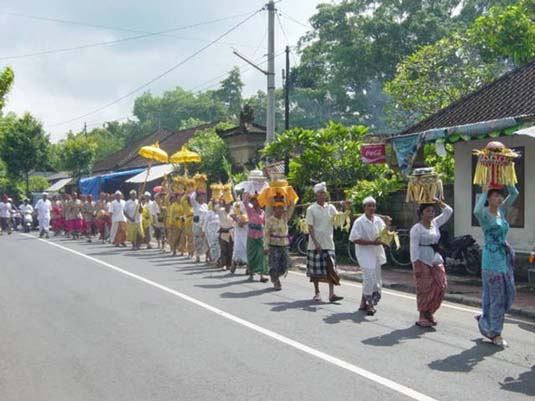 Ceremonial Procession, Ubud, Bali