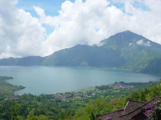 Lake Batur, from Kintamani, Bali